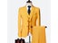 3 Piece Men's Wedding Suit Slim Solid Color Business Office Suit Sets Large Carousel 5