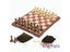 Classical International Chess Checkers Folding Magnetic High-Grade Wood WPC Carousel 1