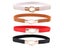 1 Pcs Fashion Women PU Leather Belts Multi Solid Color Waist Band Thin Elastic Carousel 4