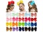 6 Inch 40 Colorful Kids Girls Big Ribbon Hair Bow Clips With Hairpins Carousel 3