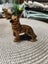 Vintage Wade Alsatian German Shepherd Dog Carousel 1