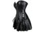 Sexy Women Gothic Faux Leather Lace Up Steampunk Corset Skirt Set S-6XL Carousel 4