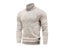New Winter Men's Turtleneck Cotton Slim Knitted Pullovers Solid Color Casual Carousel 3