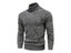 New Winter Men's Turtleneck Cotton Slim Knitted Pullovers Solid Color Casual Carousel 6