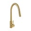 Brushed Gold Pull Out Tap Kitchen Sink Mixer Tap Gooseneck Carousel 1