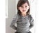 Spring Fall School Girls White Gray Long Sleeve Lace Bow Pearl Tops Blouse Carousel 1