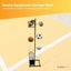 Social Hike Sports Equipment Storage Rack Vertical Ball Organiser Basketball Gar Carousel 3