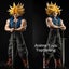 25cm/9.84in Anime Dragon Ball Z Figure Trunks Action Figures Pvc Statue Carousel 2