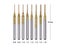 Useful 0.8mm-3.175mm Titanium Coated Carbide Milling Cutter Engraving Edge Carousel 7