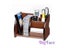 Fine Wool 6 Blocks Cherry Wood Parallel-Chord Holder Storage Box Carousel 4