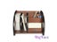 Fine Wool 6 Blocks Cherry Wood Parallel-Chord Holder Storage Box Carousel 5