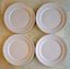 Four plain white Apollo dinner plates - 25.5 cms Carousel 1