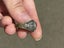 $1 reserve// Vintage United States Navy Brass Black Onyx Ring Silver Plated Carousel 8