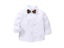 Fashion New Kids Boys Gentleman Clothes Set Long Sleeve Bow Tie Shirt Suspender Carousel 7