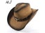 Leather Black Men Western Cowboy Hat For Gentleman Dad Cowboy Sombrero Hombre Carousel 3
