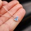 Childrens 925 Solid Sterling Silver CZ Whale Necklace Carousel 2