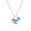 Childrens 925 Solid Sterling Silver CZ Whale Necklace Carousel 4