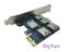 Hot PCI Express Riser Card 1x To 16x 1 To 4 PCIE USB 3.0 Slot Multiplier Hub Carousel 6