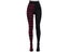 FCCEXIO Women's Striped Yoga Leggings Goth Style Long Tights Carousel 5