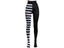 FCCEXIO Women's Striped Yoga Leggings Goth Style Long Tights Carousel 7