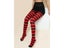 FCCEXIO Women's Striped Yoga Leggings Goth Style Long Tights Carousel 1