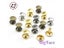 Hot 100sets/lot Spikes Studs Double-Sided Screw Rivets Spike For Shoes Belt Bag Carousel 3