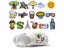 1PCS PVC Shoe Charms For Kid's Party Plane Decoration Accessories Carousel 3