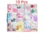 10 Pcs Vintage Women's Hankies With Embroidered Butterfly Lace Flower Carousel 1