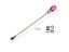 3PCS Nail Art Stirring Rod Tools Stainless Steel Acrylic Powder Liquid Gel Carousel 3