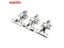 4PCS NAIERDI C Serie Hinge Stainless Steel Door Hydraulic Hinges Damper Er Soft Carousel 3