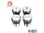 Illuminated Chrome Silver Plated LED Button 1P/2P Player 2x Coin Buttons 5V/12V Carousel 7
