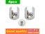 4pcs/lot Glass Clamp Glass Plated Brackets Zinc Alloy Chrome Finish Shelf Carousel 3