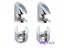 4pcs/lot Glass Clamp Glass Plated Brackets Zinc Alloy Chrome Finish Shelf Carousel 8
