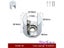 4pcs/lot Glass Clamp Glass Plated Brackets Zinc Alloy Chrome Finish Shelf Carousel 10