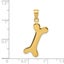14k Solid Gold Polished Dog Bone Charm, 34x19mm Carousel 3