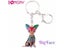 Bonsny Enamel Chihuahua Dog Key Chain For Women Girl Bag Pendant Carousel 3