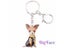Bonsny Enamel Chihuahua Dog Key Chain For Women Girl Bag Pendant Carousel 4