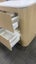 750 ANGOLO LUXE LEFT CORNER FLOORSTANDING VANITY IN RIVERIA OAK SIERA CURVE SLAB Carousel 3