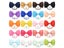 1 Pcs Fashion Small Baby Elastic Rubber Band Head Rope Mini Solid Ribbow Bow Carousel 8