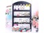 48 Holes Jewelry Organizer Stand Black Plastic Earring Holder Pesentoir Fashion Carousel 1