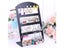 48 Holes Jewelry Organizer Stand Black Plastic Earring Holder Pesentoir Fashion Carousel 3