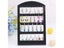 48 Holes Jewelry Organizer Stand Black Plastic Earring Holder Pesentoir Fashion Carousel 4