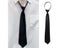 Pre-Tie Zipper Necktie Men Women Slim Narrow Neck Tie Retro Color Safety Clip Carousel 3