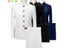 White Men's Stand Collar Chinese Style Slim Fit Two Piece Suit Set / Men Zhong Carousel 4