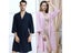 Men Women Summer Kimono Bath Robe Suck Water Mens Dressing Gown Sexy Knitted Carousel 4