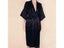 Navy Blue Chinese Men's Robe Kimono Faux Silk Bath Gown Bathrobe Nightgown Carousel 5