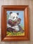 *$1 reserve* Framed cross stitch Panda Carousel 2