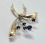 9ct Hand Finished Sapphire & Diamond Floral Brooch Carousel 2