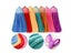1pcs Hand Towel Plush Kitchen Bathroom Thick Soft Cotton Non-oil-Stick Carousel 3