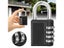 80*43*14mm 4 Dial Digit Combination Lock Weatherproof Outdoor Gym Safely Code Carousel 3